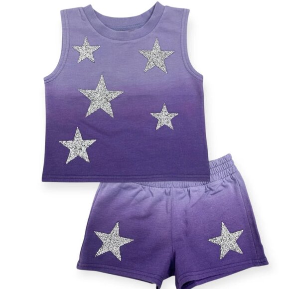 NWT MIA NEW YORK Star Top and Short Set - Picture 1 of 3